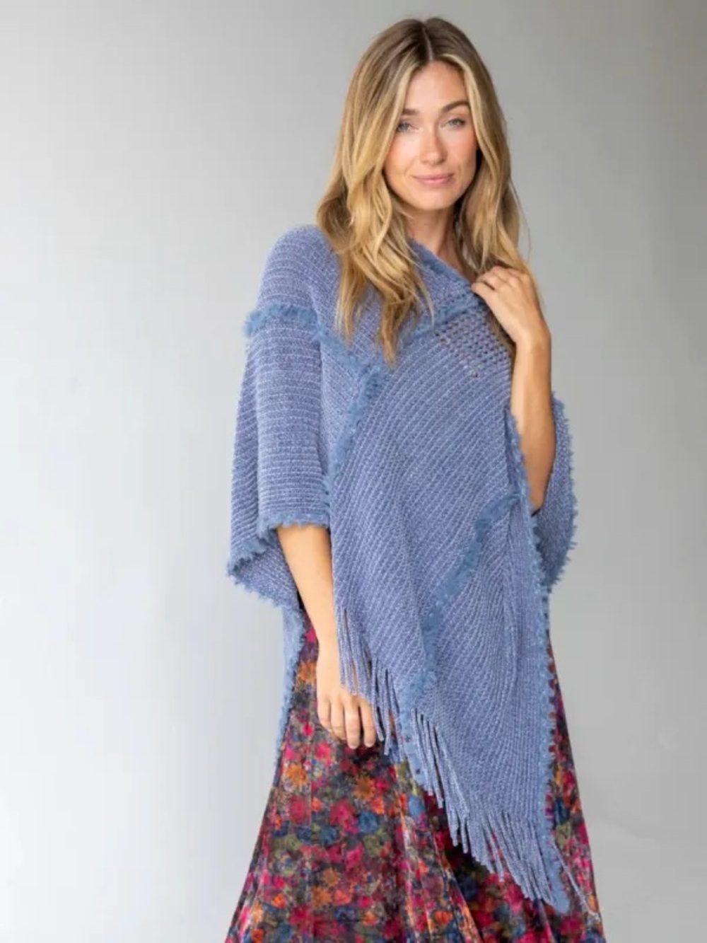 NWT Natural Life Chenille Poncho